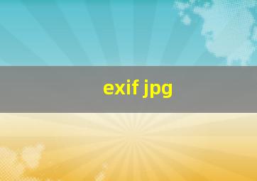 exif jpg